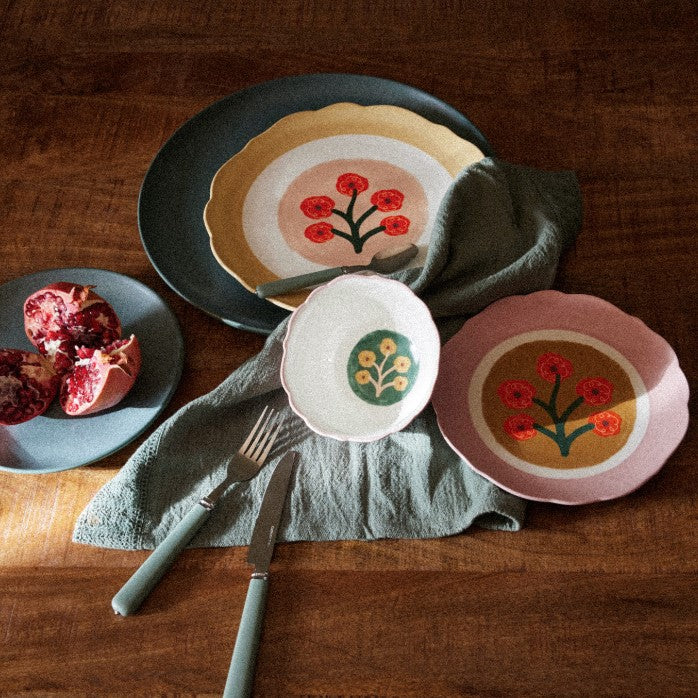 Flower Printed Plate (Large)